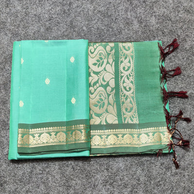Vintage Lightweight small border pattu - LWP429