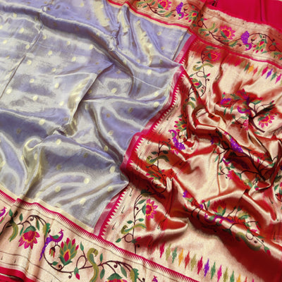 Banaras Tissue Paithani silk saree - BRS12