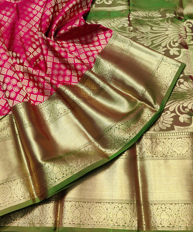 Kanchi pure bridal silk saree - KMP1501