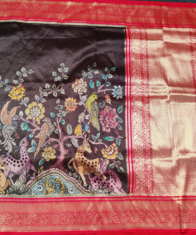 Kalamkari Silk saree - KM03