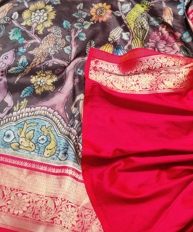 Kalamkari Silk saree - KM03