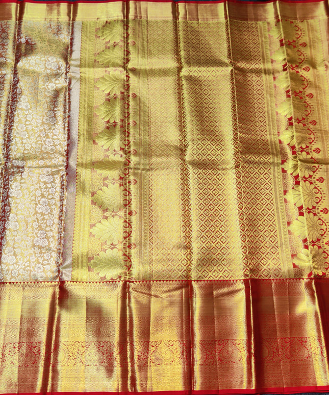 Kanchi Pattu Wedding Sarees @35% Off -KMP1371
