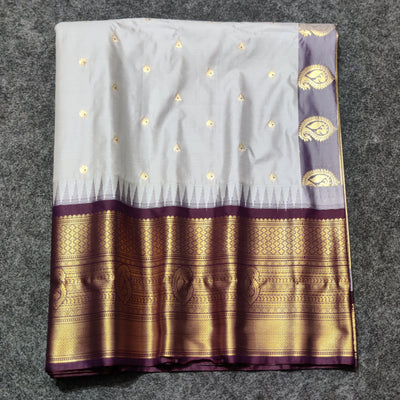 Gadwal Semi Silk Saree - GSM16