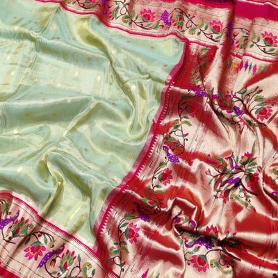 Banaras Tissue Paithani silk saree - BRS15