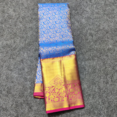 Kanchi pattu half fine bridal wear saree HF05