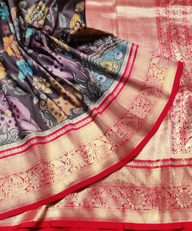 Kalamkari Silk saree - KM03