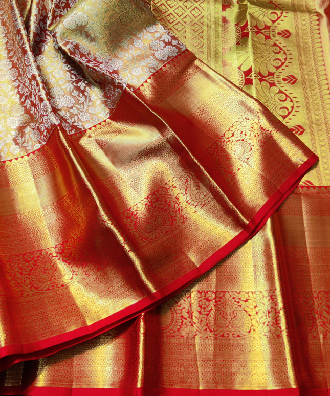 Kanchi Pattu Wedding Sarees @35% Off -KMP1371