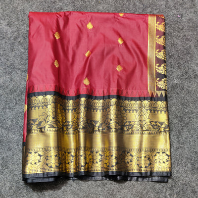 Gadwal Semi Silk Saree - GSM05