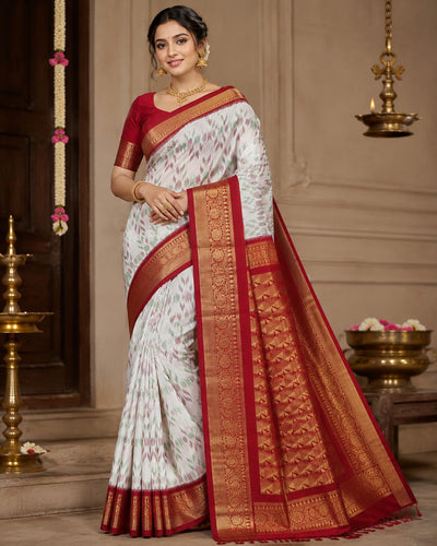 Ikkath Pure handloom silk saree - IKT06
