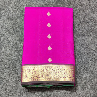 Kanchipattu small border saree - KMP204