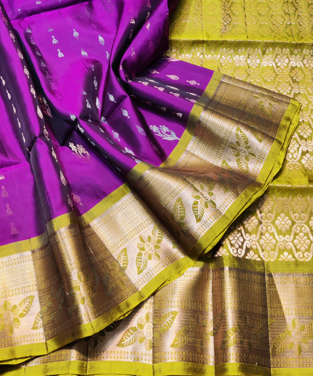 Meenakari lightweight pattu Saree - KMP1720