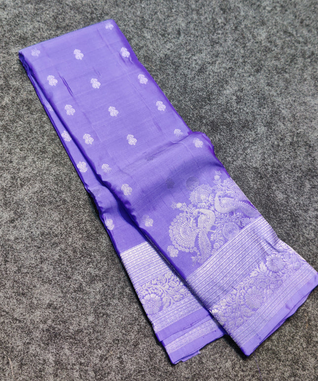 Kanchi Pure Lavender Saree - KPM898