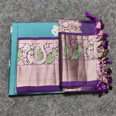 Meenakari kanchi lightweight pattu Saree - KMP137