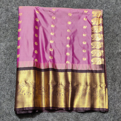 Gadwal Semi Silk Saree - GSM09