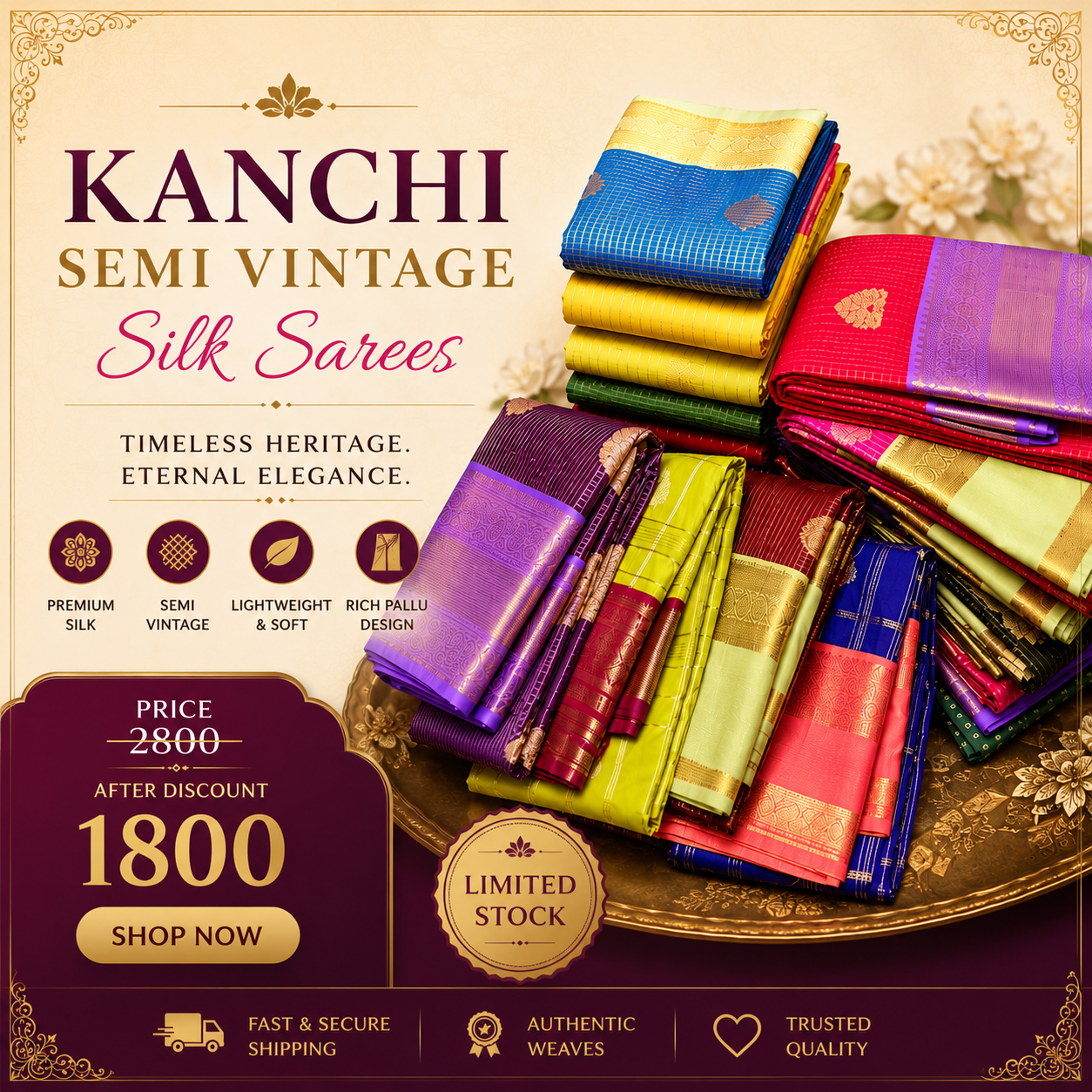 Semi Silk Sarees