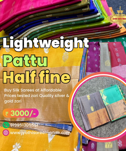 Collection image for: Half Fine Pattu Sarees