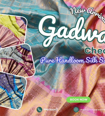 Collection image for: Gadwal Pure Silk check