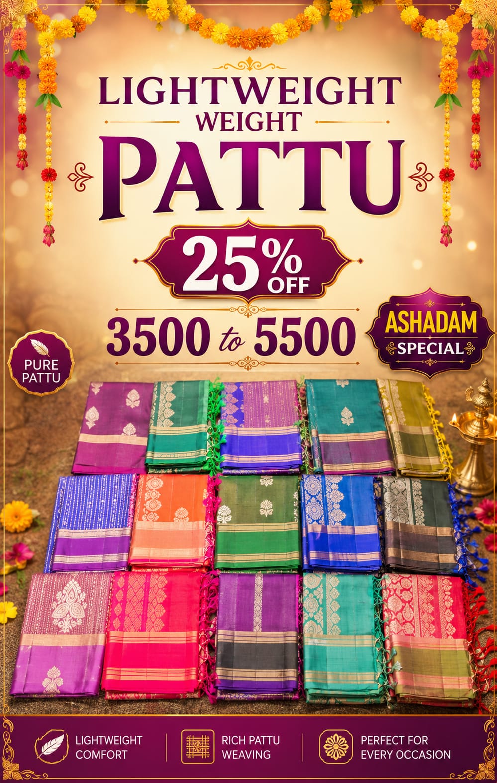Lightweight Pattu 25% OFF