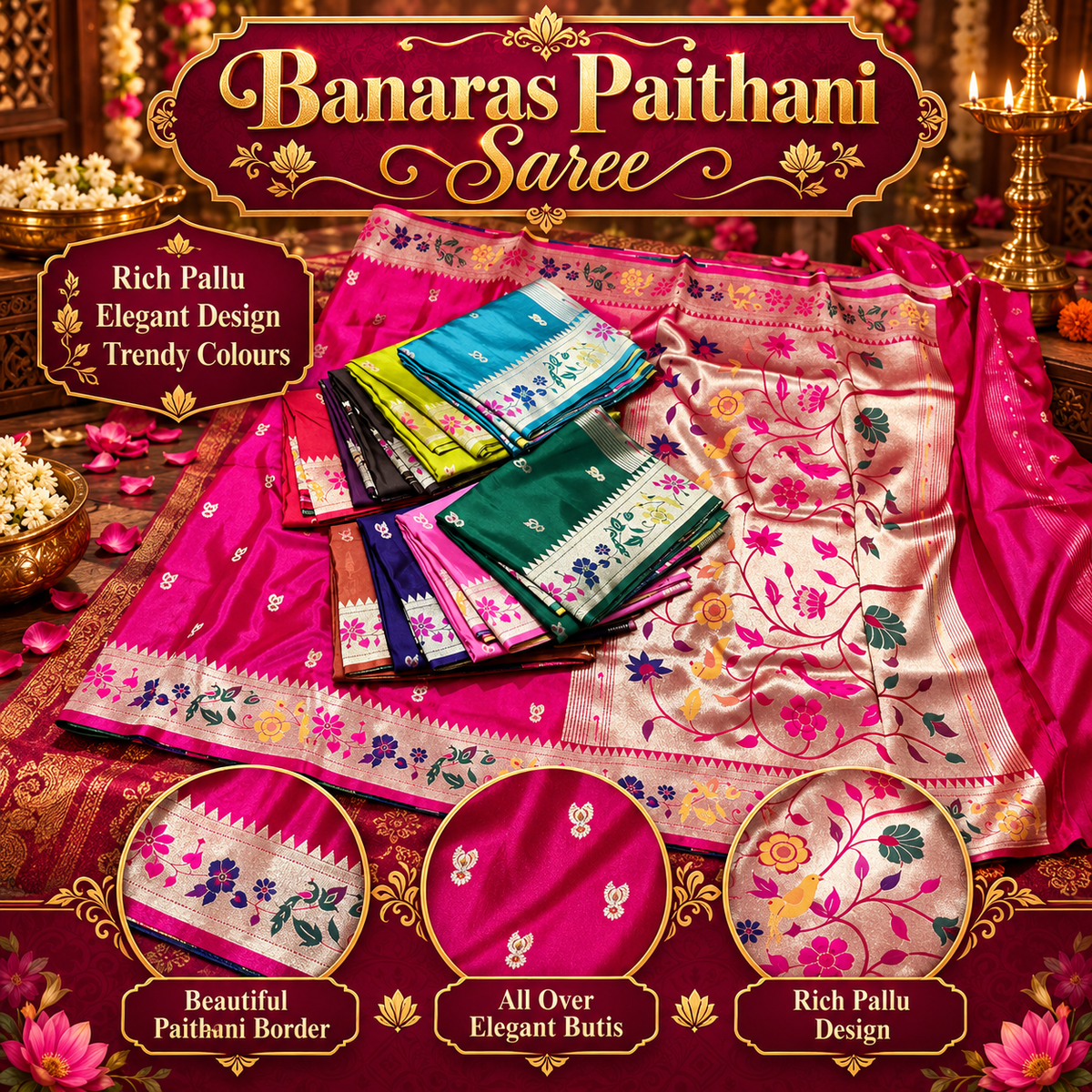 Banaras paithani sarees