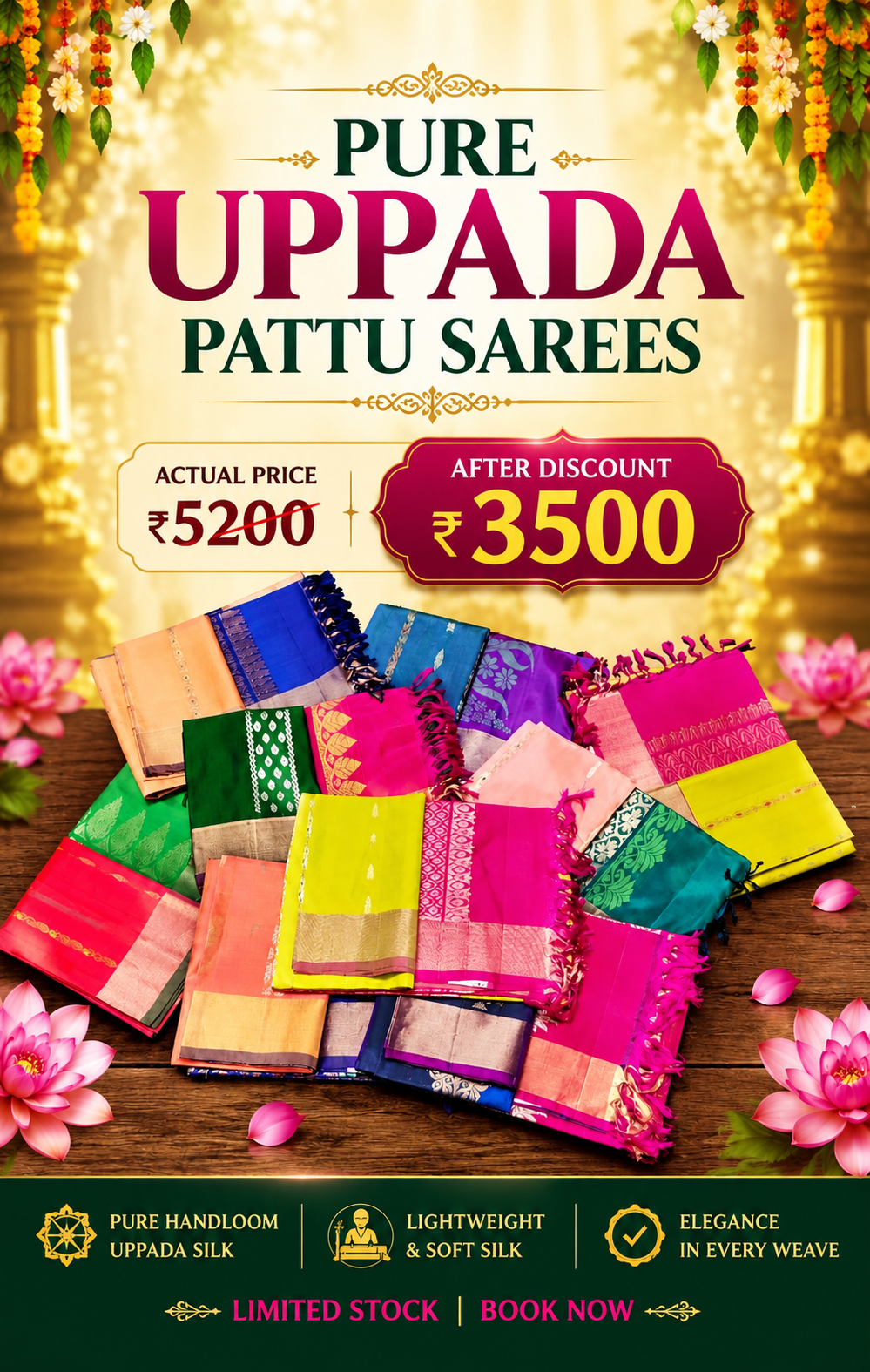 Uppada Light Weight Pattu
