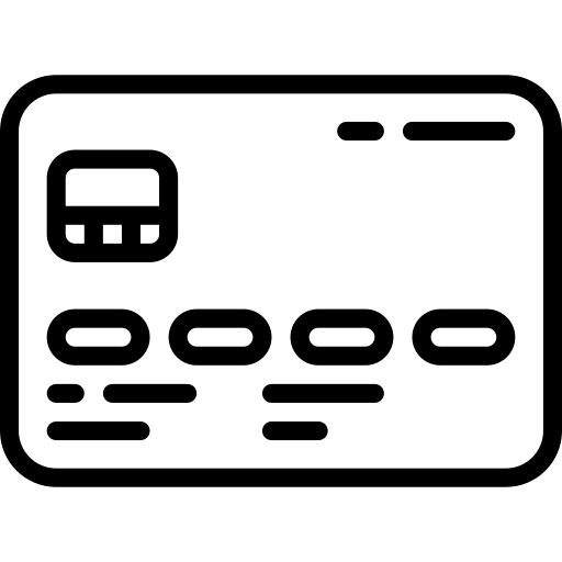 Credit card payment option icon