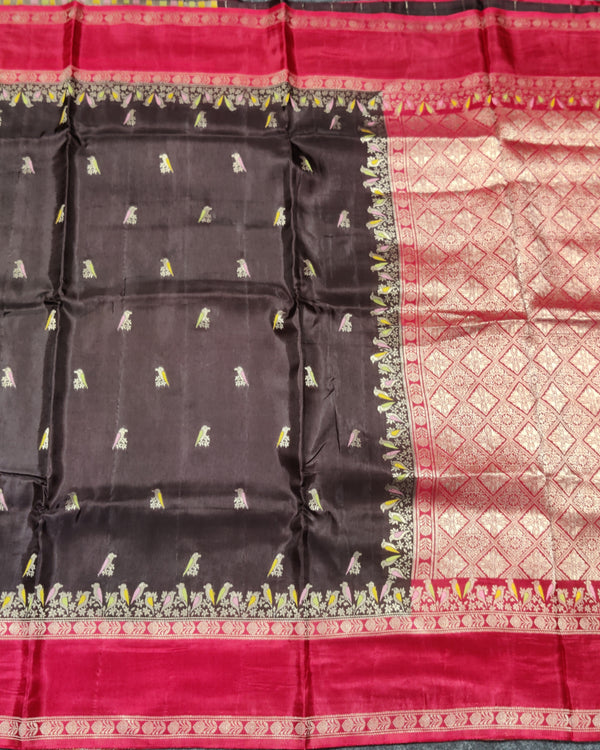 Green mango silk saree -GM08 alternate view