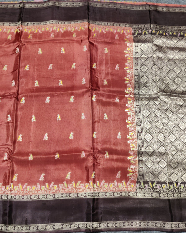 Green mango silk saree -GM06 alternate view