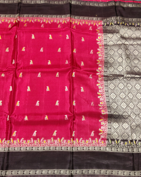 Green mango silk saree -GM05 alternate view