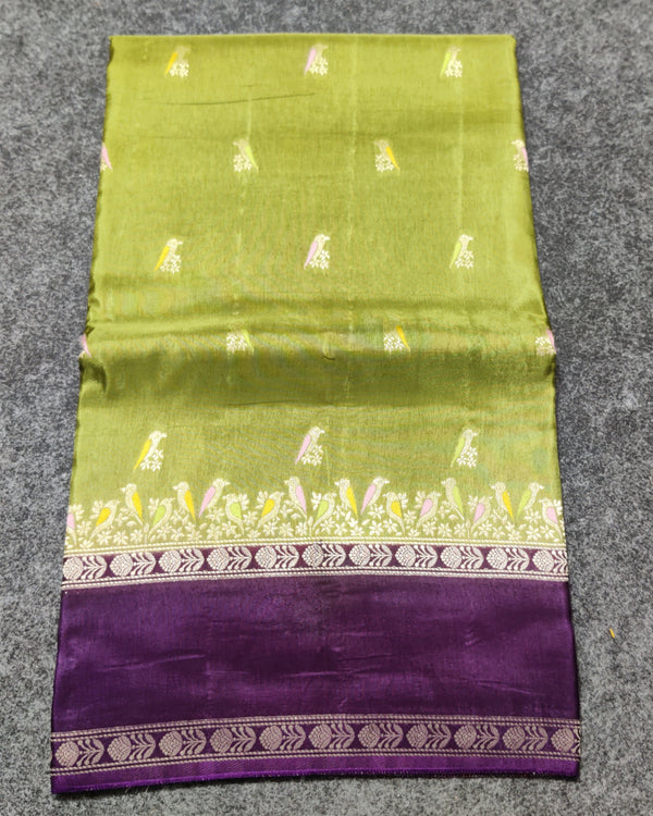 Green mango silk saree -GM02