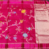 Benny silk meenakari saree - BS18