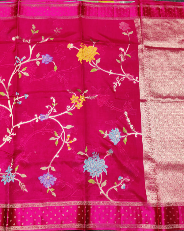 Benny silk meenakari saree - BS18 alternate view