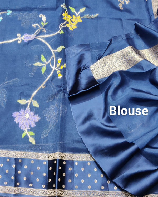 Benny silk meenakari saree - BS15 alternate view