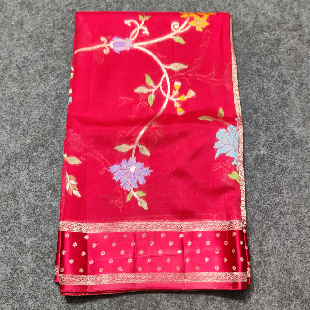Benny silk meenakari saree - BS13