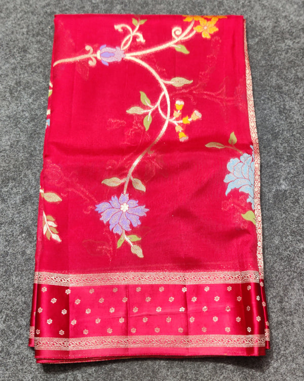 Benny silk meenakari saree - BS13