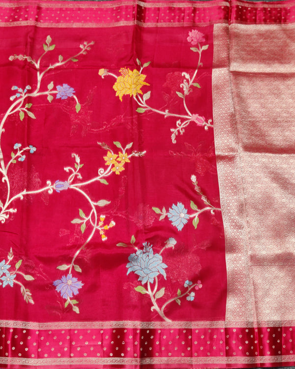 Benny silk meenakari saree - BS13 alternate view