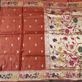 Satin silk paithani saree -S15