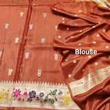 Satin silk paithani saree -S15