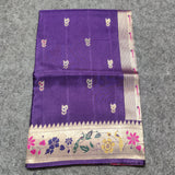 Satin silk paithani saree -S19