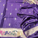 Satin silk paithani saree -S19