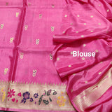 Satin silk paithani saree -S12