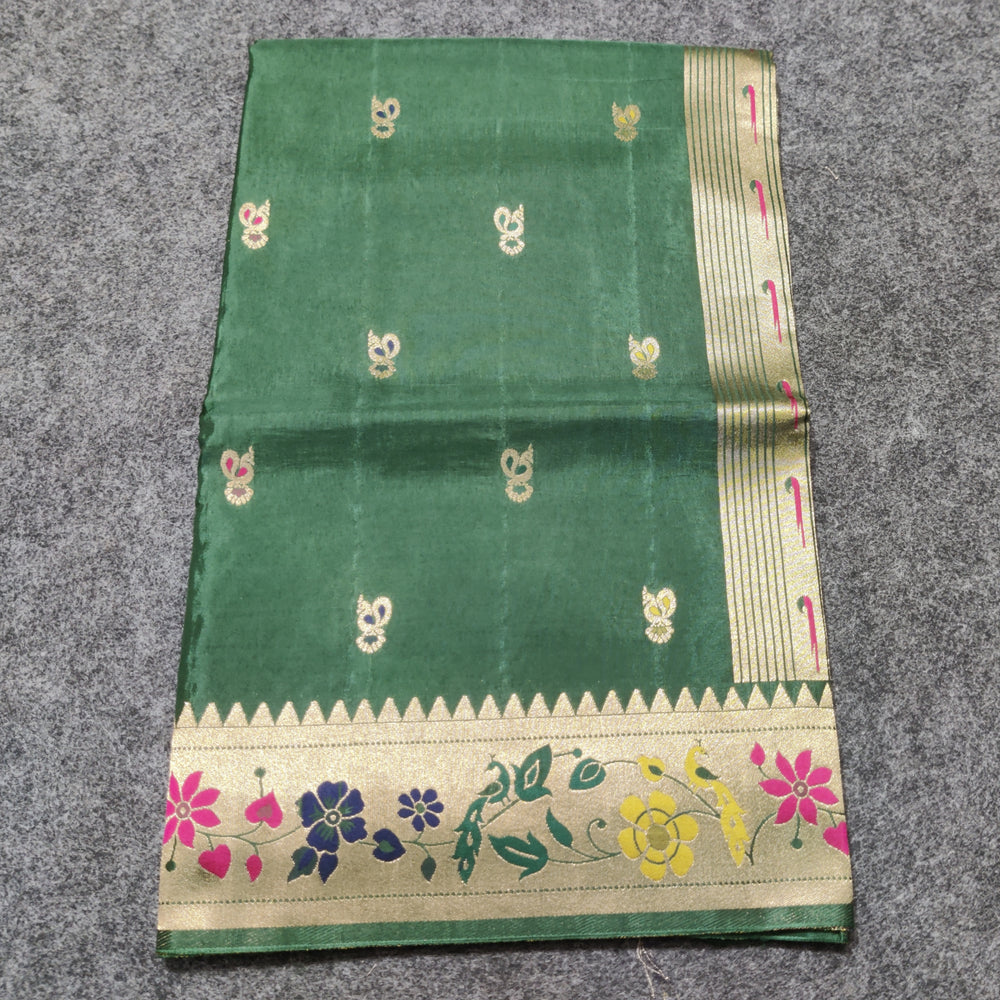 Satin silk paithani saree -S21