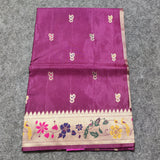 Satin silk paithani saree -S14