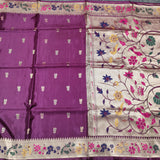Satin silk paithani saree -S14