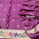 Satin silk paithani saree -S14