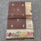 Satin silk paithani saree -S13