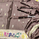 Satin silk paithani saree -S13