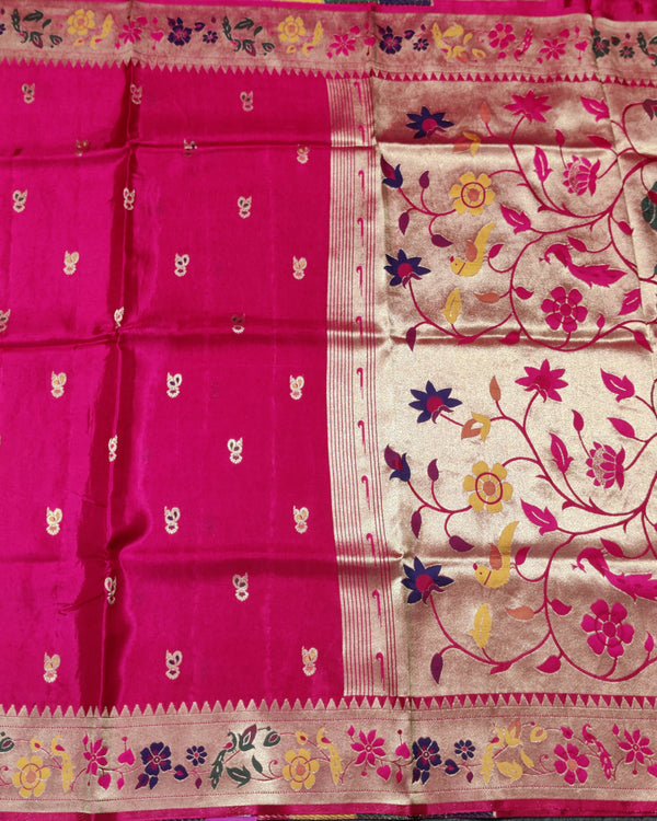 Satin silk paithani saree -S20 alternate view
