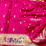 Satin silk paithani saree -S20