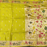 Satin silk paithani saree -S16