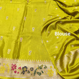 Satin silk paithani saree -S16